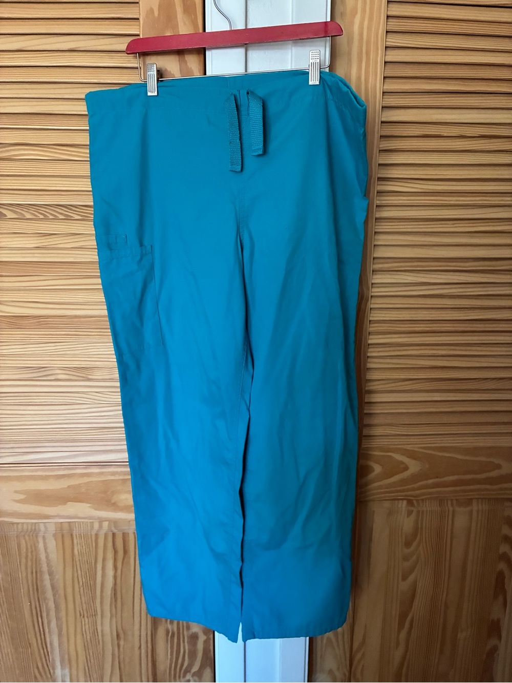 Cherokee unisex Teal Straight-Leg Scrub Pants size medium